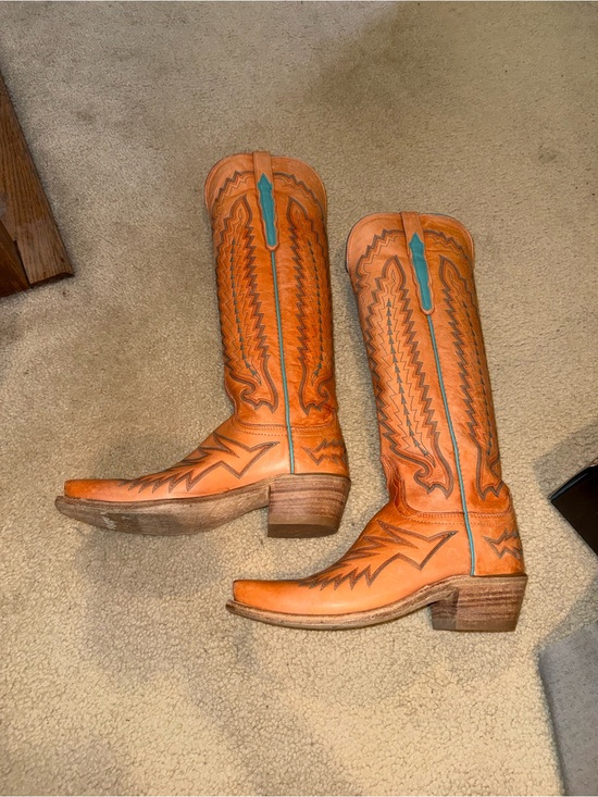 Lucchese Shoes - Priscilla orange colored cowgirl boot🧡🍊🎃